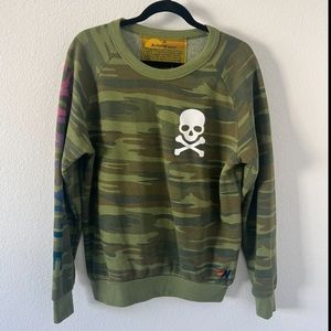 Aviator Nation x SoulCycle Army Print Sweatshirt